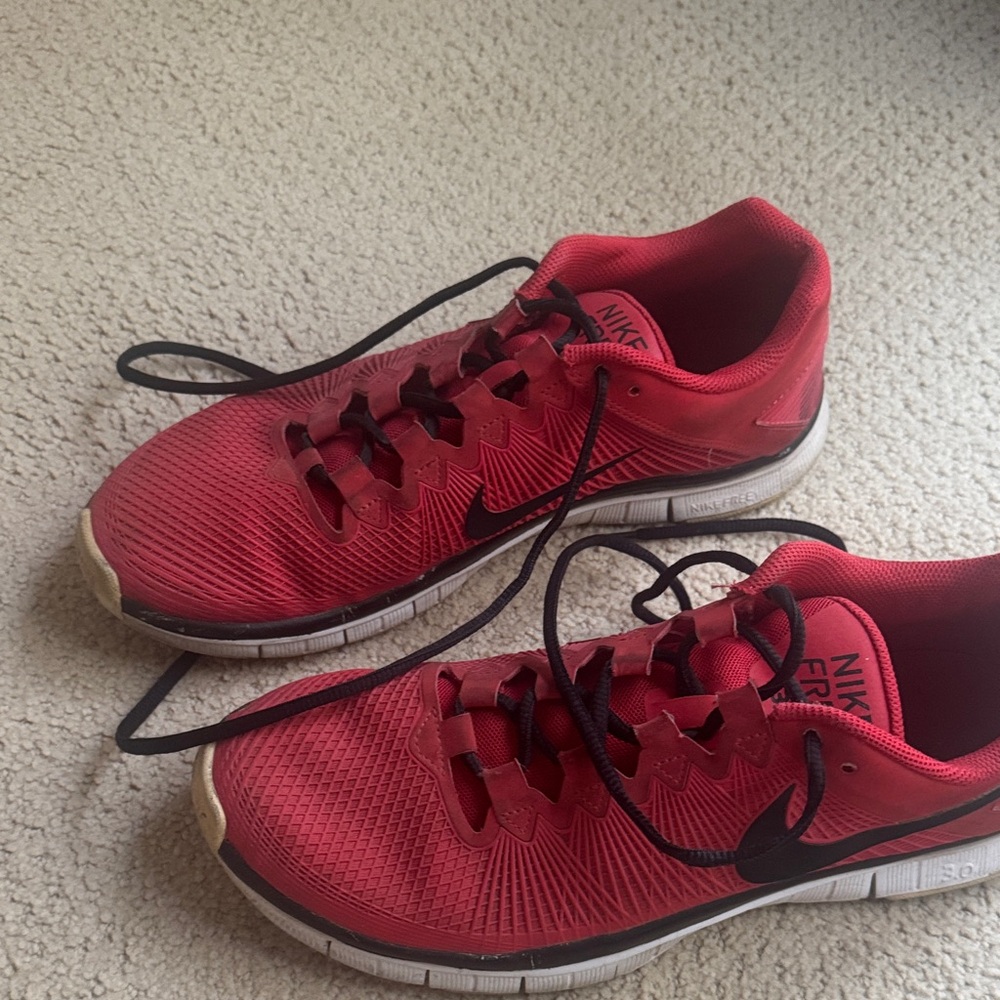 Nike Crimson Athletic Sneakers